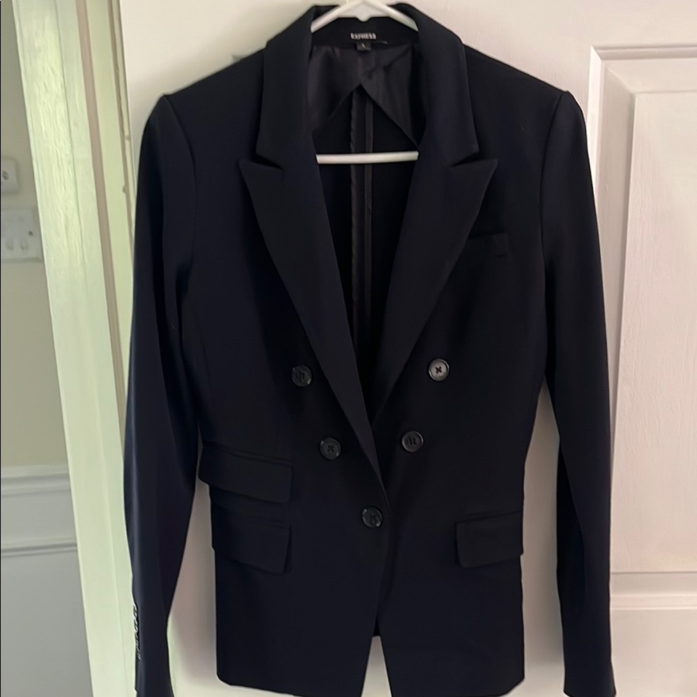 Navy blue Double-Breasted Blazer